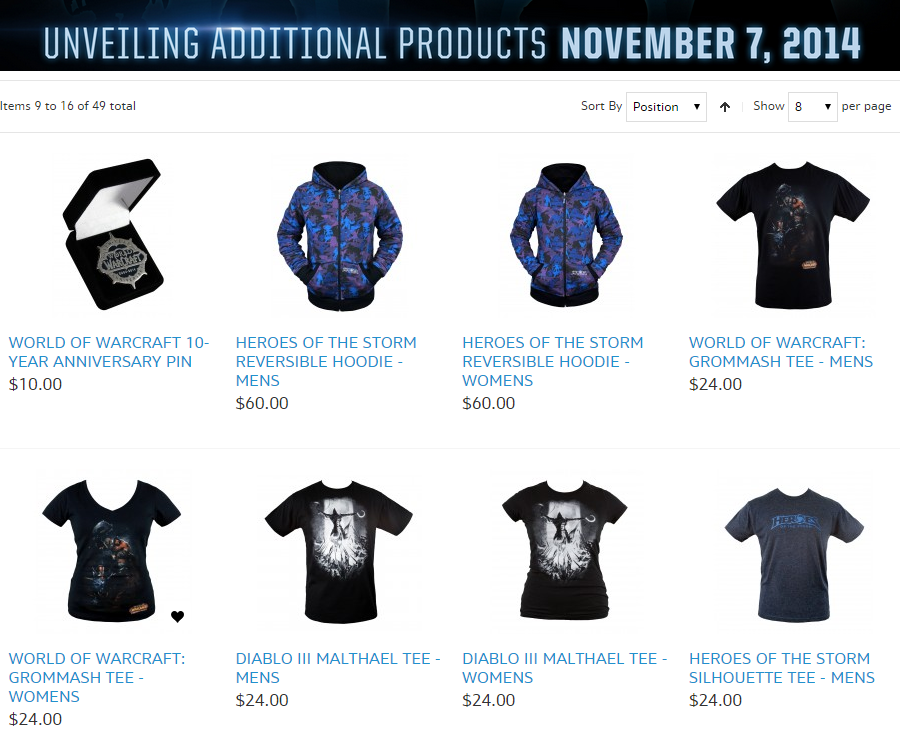 Read more about the article Blizzcon 2014 Virtual Ticket Experience: E-Store