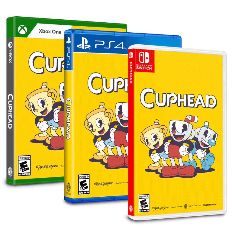 Image of Cuphead for the Ps4, Xbox one, and Nintendo switch.